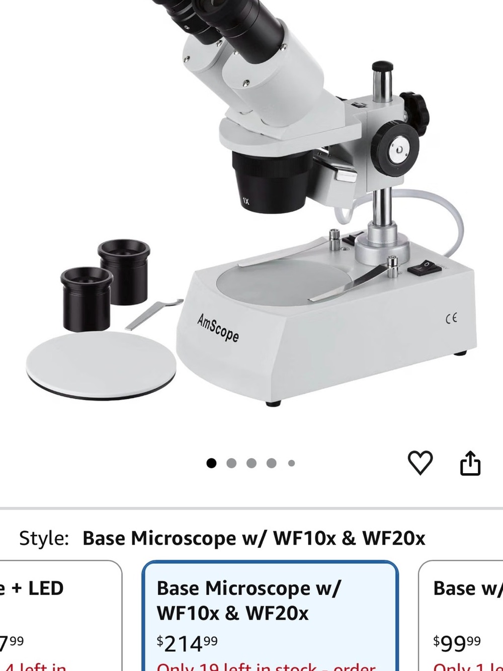 Bundle like new microscope with light, slides & rocks